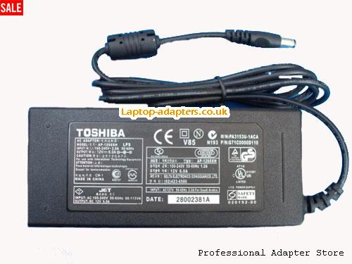  L600 MONITOR Laptop AC Adapter, L600 MONITOR Power Adapter, L600 MONITOR Laptop Battery Charger TOSHIBA12V6A72W-5.5x2.5mm