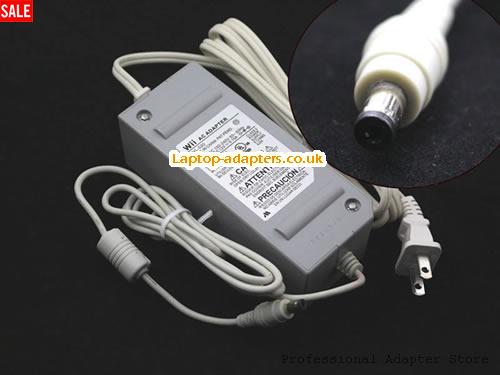  RVL-020 AC Adapter, RVL-020 12V 5.15A Power Adapter WII12V5.15A62W-5.5x2.5mm-US-G