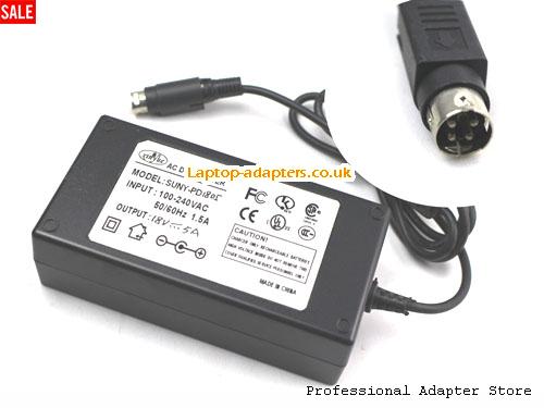  SUNY-PD1805 AC Adapter, SUNY-PD1805 18V 5A Power Adapter XINYUE18V5A90W-4PIN