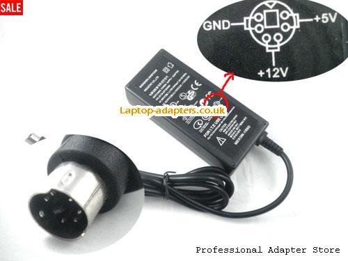 UK £16.74 Genuine Yet JKY36-SP1003500 Ac Adapter 12v 2A 24W Round with 7 Pin
