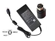 APD 60W Charger, UK Genuine APD DA-60I24 Ac Adapter 24v 2.5A Round With 3 Pins For Printer