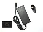 GVE 96W Charger, UK Genuine GVE GM95-240400-F AC/DC/Adapter 24v 4.0A Power Supply Round With 4 Pins