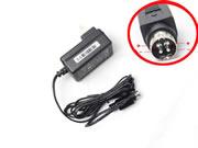 ISO 24W Charger, UK Genuine KPC-024F-C 4PIN For KIKVISION 7804H-SN 7808H-SN 7804H-SNH 7808H-SNH Camera Surveillance Adapter Power Supply