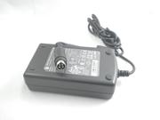 LI SHIN 48W Charger, UK Genuine LI SHIN 0217B1248 Ac Adapter 12v 4A Round With 4 Pin For Monitor