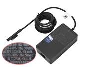 MICROSOFT 15V 2.58A AC Adapter, UK Genuine Microsoft Surface Pro 5 1800 Tablet Adapter 15V 2.58A 44W USB Adapter