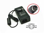 Soy 12V 5A AC Adapter, UK Genuine Soy SOY-1200500K1 Ac Adapter 12v 5A For Monitor Round With 4 Pins