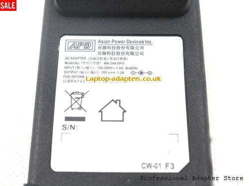  Image 3 for UK £14.88 Genuine New Asian Power Devices WA-24A19FU 19V 1.3A Ac Adapter 