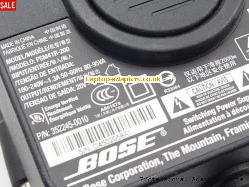  Image 4 for UK £25.29 Genuine BOSE PSM41R-200 Ac adapter for SoundDock Portable 20v 2A 352245-0010 