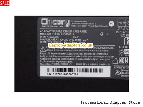  Image 2 for UK £27.72 Genuine Chicony A15-150P1A AC Adapter A150A008L 19v 7.89A Power Supply 7.4x5.0mm 