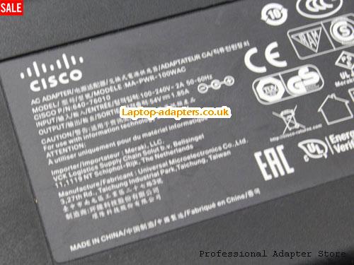  Image 4 for UK £62.69 Genuine Cisco MA-PWR-100W AC Adapter 640-76010 54V 1.85A Power Supply 
