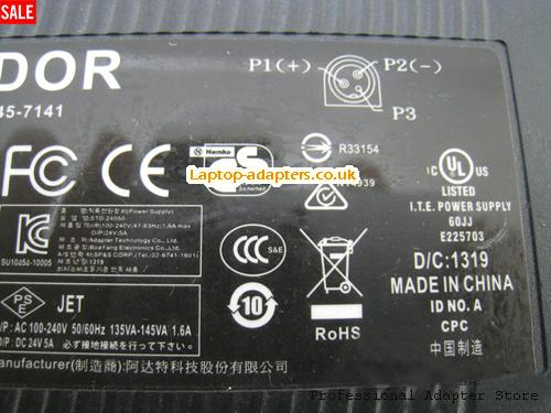  Image 2 for UK £33.50 Genuine Condor STD-24050(RevA) STD-24050 24V 5A 120w Power Adapter 