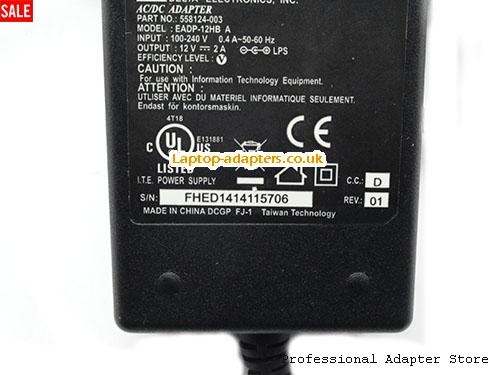  Image 2 for UK £9.78 Genuine Delta EADP-12HB A Ac Adapter 12V 2A 24W 558124-003 Power Supply 5.5/2.5mm tip 
