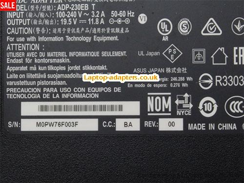  Image 2 for UK Delta 19.5V11.8A 230W Ac Adapter for MSI 1762 GT70 16F3 16F4 Laptop -- DELTA19.5V11.8A230W-5.5x2.5mm 