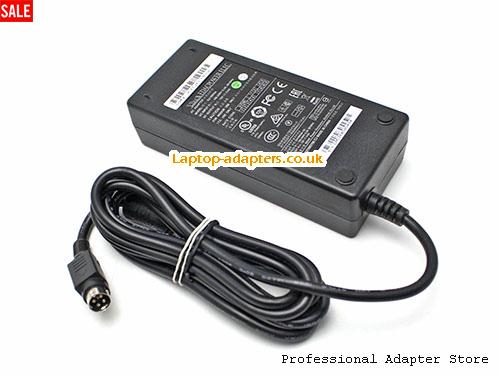  Image 2 for UK £23.69 Genuine EDAC EA10953A AC Adapter 12v 6.6A 80W Round with 4 Pins 