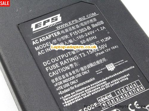  Image 4 for UK Out of stock! Genuine EPS F151353-B Ac Adapter 12v 11.25A 135W Power Supply Molex 6 pin 