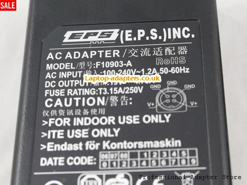  Image 3 for UK Out of stock! Geuine EPS F10903-A AC Adapter 19v 4.75A with Spacial 3 holes Pin 