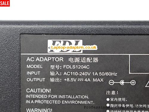  Image 2 for UK £14.00 Genuine FDL FDLS1204C Ac Adapter 8.5v 4A 34W Power Supply 