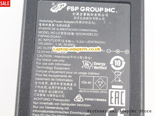  Image 3 for UK £20.57 Genuine FSP FSP040-DGAA1 Ac Adapter 12v 3.33A 40W for PALOALTO PA200 