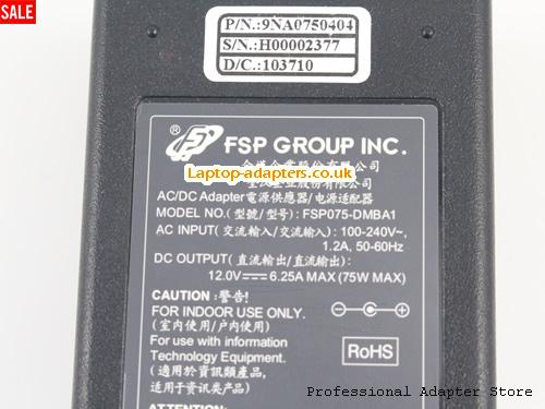  Image 4 for UK £18.99 Genuine FSP FSP075-DMBA1 ac adapter 12v 6.25A 75w Power Supply 7.4x5.0mm tip 