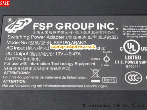  Image 3 for UK £24.38 Genuine FSP FSP180-ABAN2 AC Adapter Big Tip with 1 Pin in Center 19V 9.47A 180W 