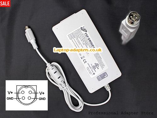  Image 1 for UK £25.36 Genuine White FSP FSP120-AWAN3-W AC Adapter 54v 2.22A 120W Power Supply Round with 4 Pins 
