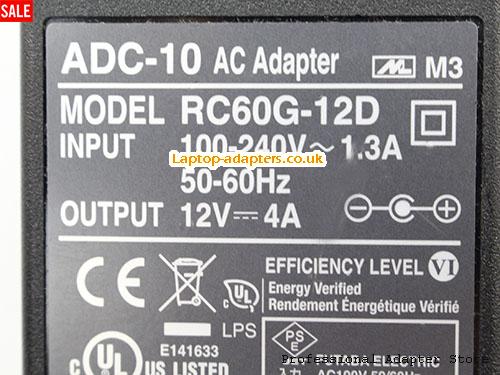  Image 2 for UK £20.46 Genuine Fujikura ADC-10 AC Adapter RC60G12D 12V 4A 48W Powr Supply 
