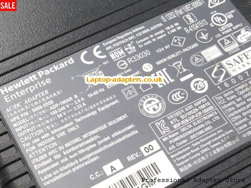  Image 4 for UK Out of stock! Genuine HP 5066-5559 Ac Adapter ADP-180AR B 54v 3.33A Molex 4 Pin 180W 