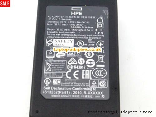  Image 3 for UK £15.66 Genuine HPE DA-06D12 AC Adapter PN 5190-1045 Power Suppply 