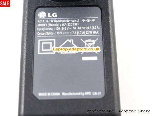  Image 4 for UK £17.88 New Genuine 19V 1.7A Adapter for LG E1948S E2242C FLATRON IPS277 SCREEN Monitor 