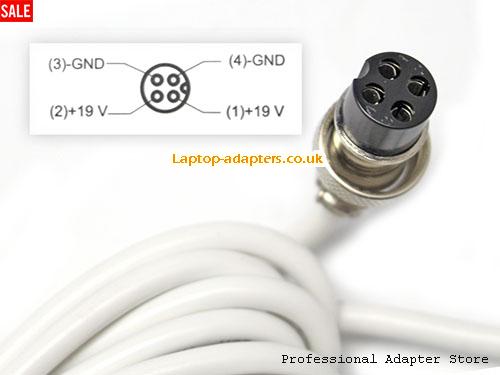  Image 5 for UK £44.07 Genuine White LG DA-120D19 AC Adapter  19.0v 6.32A 120.08W Power Supply Metal 4 holes tip 
