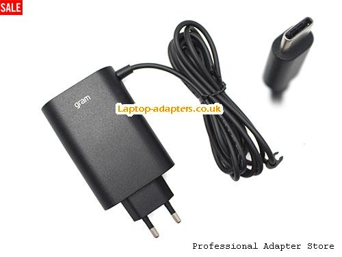  Image 1 for UK £24.47 Genuine Black Lg ADT-65FSU-D03-EPK AC Adapter Type C 20v 3.25A 65W Powr Supply 