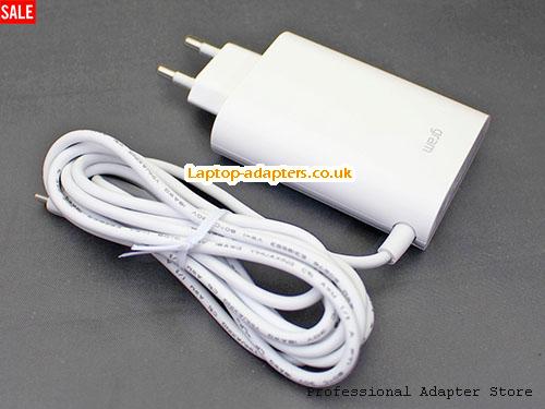  Image 2 for UK £23.80 Genuine LG White ADT-65DSU 65W Type C Adapter USB-PD 20v 3.25A Power Supply 