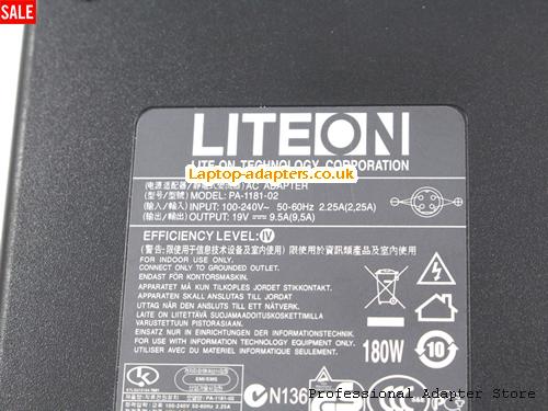  Image 2 for UK £32.31 Genuine Liteon PA-1181-02 Ac adapter 19V 9.5A Round with 4 Pin tip 