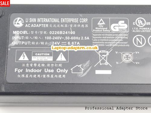  Image 3 for UK £38.10 Li Shin 0226B24100 AC Adapter Power supply 24V 6.67A 4 Pin 