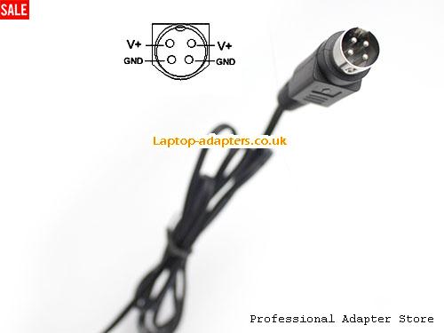  Image 5 for UK £14.89 XKD-C1500IC12.0-18B-CN AC Adapter MOSO 12.0v 1.5A for Monitor 4 Pin 