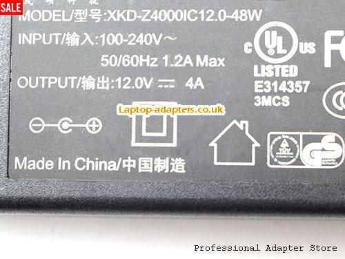  Image 2 for UK £15.56 Genuine Moso XKD-Z4000IC12.0-48W Swithing Power Adapter 12.0v 4A 48W 