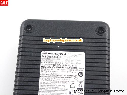  Image 3 for UK £18.98 Genuine Motorola PWRS-14000-241R Ac Adapter for CRD7X00-400CES  401CES 12V 9A 98W 