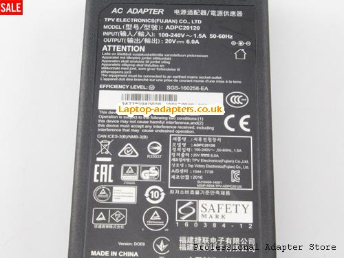  Image 3 for UK £30.36 Genuine Philips ADPC20120 Ac Adapter 20v 6.0A 120W for 349X7FJEW Curved Screen 