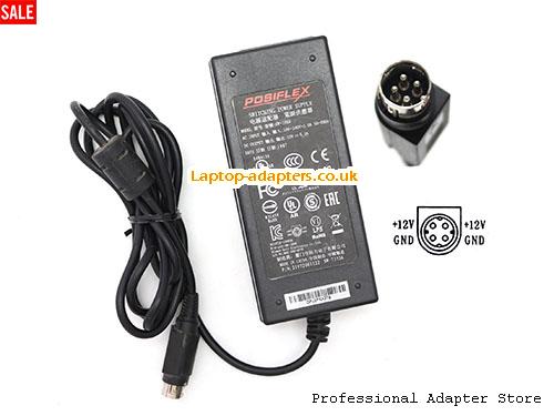  Image 1 for UK £18.79 Genuine Posiflex SW-1959 Switching Power Supply 12v 5.0A 60W Ac Adapter 21972061122 