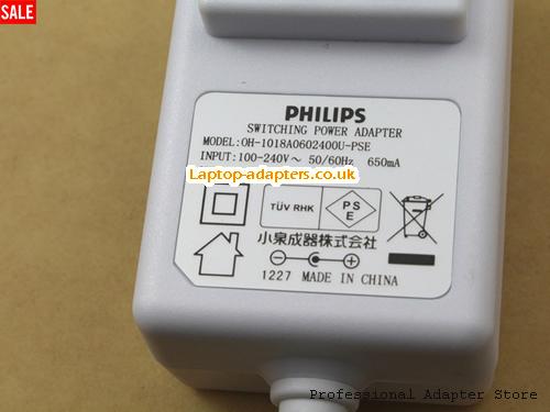  Image 3 for UK £15.67 Genuine White PHILIPS OH-1018A0602400U-PSE ac adapter 6V 2.4A US Style Power Charger 
