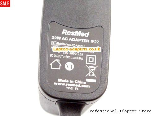  Image 2 for UK £14.58 RESMED WA-20A24FU 24V 0.84A AC Adapter for ResMed AirMini Travel CPAP Machine 