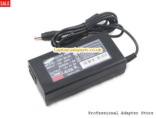  Image 3 for UK £17.24 New Original AC Adapter for SAMSUNG CABLE RECEIVER AC/DC ADAPTER DSP-3612A 100-240V 50/60 1.5A 12V 3A 
