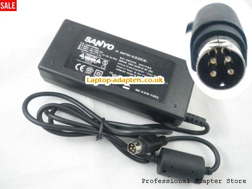  Image 1 for UK £19.15 Genuine 12V 4-Pin DIN Adapter Charger Supply for Sanyo JS-12050-2C CLT2054 CLT1554 LCD TV Monitor 