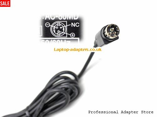  Image 5 for UK £21.44 Genuine Sony AC-80MD AC Adapter 24v 3.3A 80W Power Supply Round with 3 Pins 
