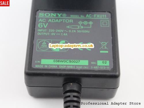  Image 4 for UK £15.66 Sony AC-FXU11 AC Adapter 6v 1.4A Charger for USB Media Player SMP-U10 