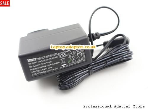  Image 1 for UK £17.63 New Genuine 12V 1A Switching Adapter for SUNNY SYS1381-1212-W2 Camera 