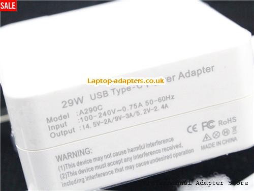  Image 2 for UK £21.55 Universal A290C Ac adapter 14.5V 2A ,9V 3A,5.2V 3.4A Type C tip for Apple A1534 A1540 